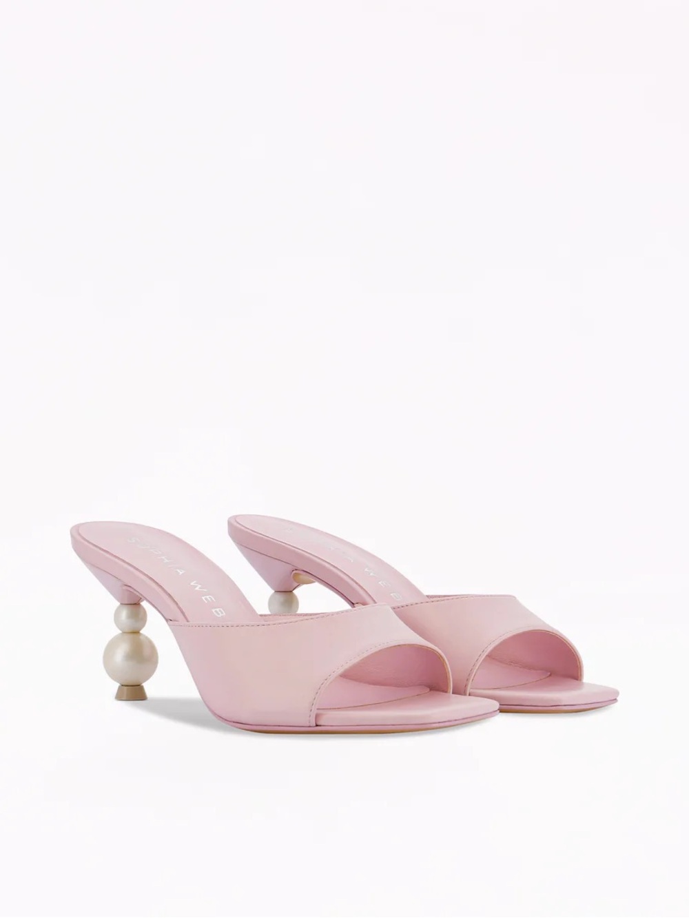 Sophia Webster Pink Perla Mid Mule
